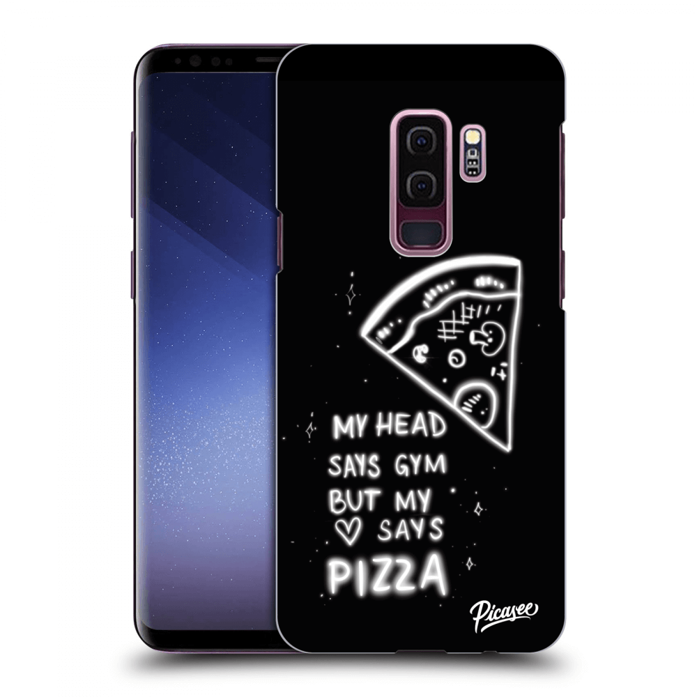 Picasee crna silikonska maskica za Samsung Galaxy S9 Plus G965F - Pizza
