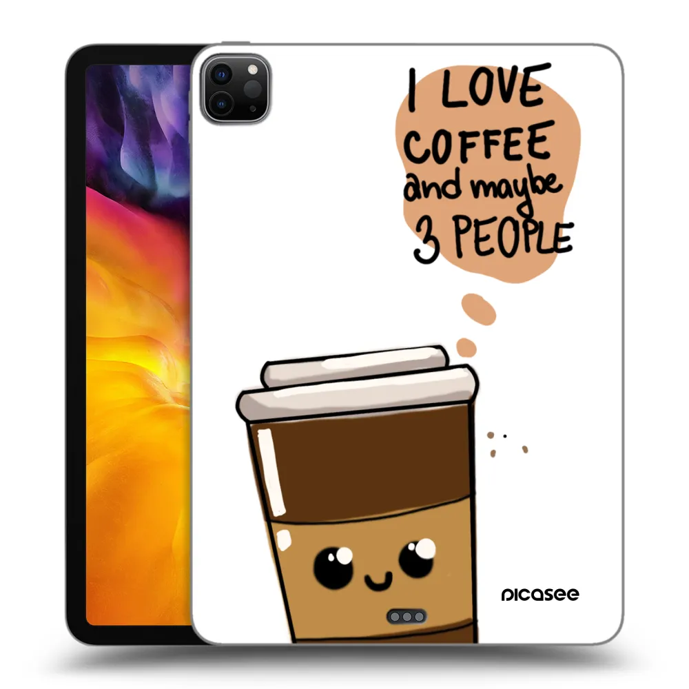 Picasee crna silikonska maskica za Apple iPad Pro 11" 2024 (7.gen.) - Cute coffee