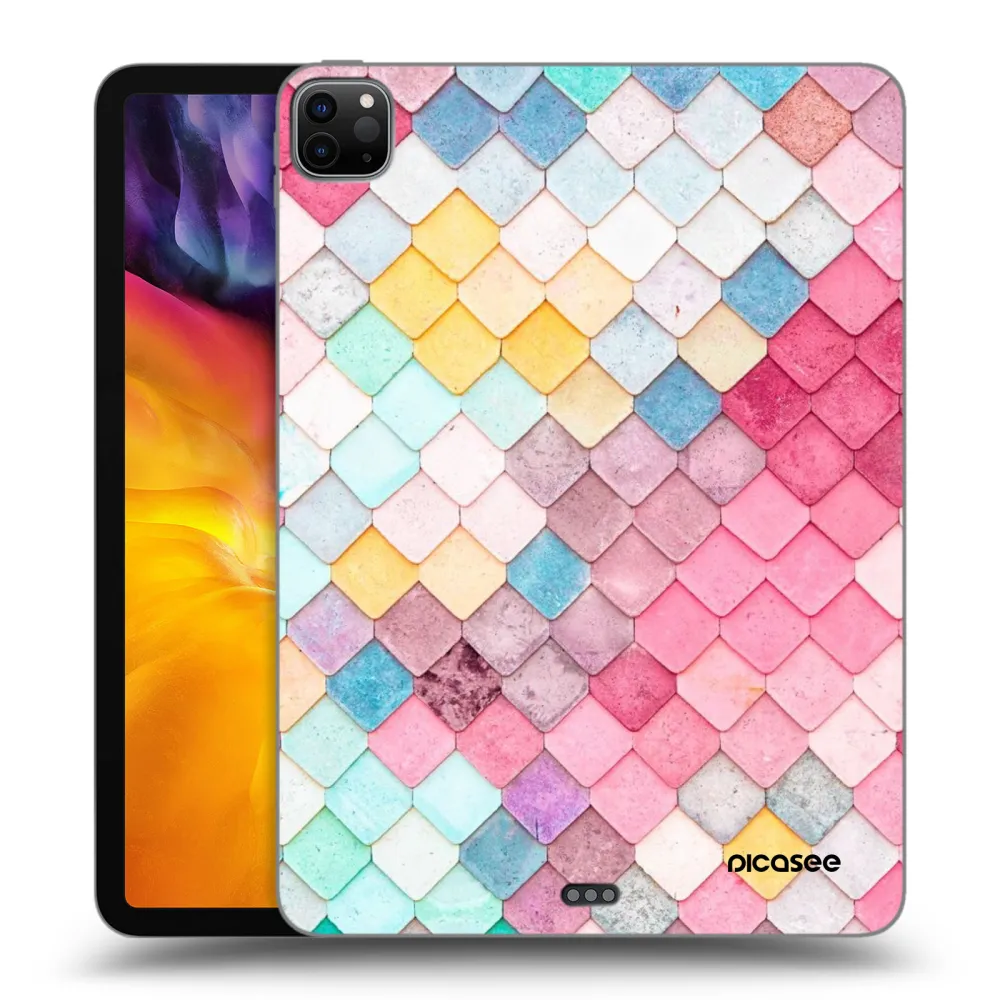 Picasee crna silikonska maskica za Apple iPad Pro 11" 2024 (7.gen.) - Colorful roof
