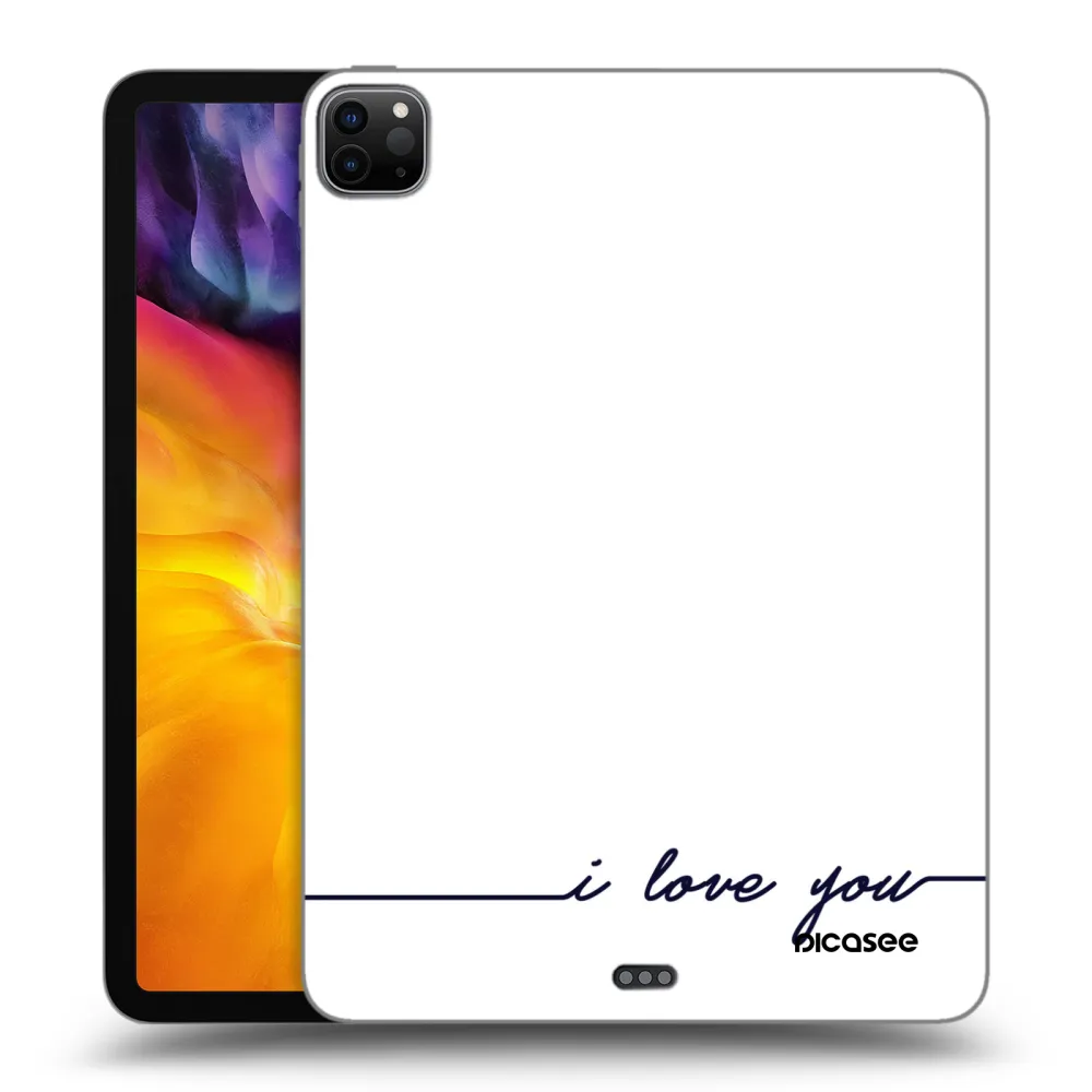 Picasee crna silikonska maskica za Apple iPad Pro 11" 2024 (7.gen.) - I love you