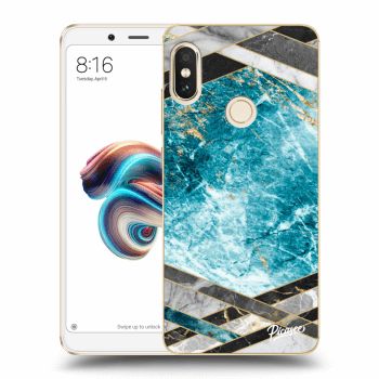 Maskica za Xiaomi Redmi Note 5 Global - Blue geometry