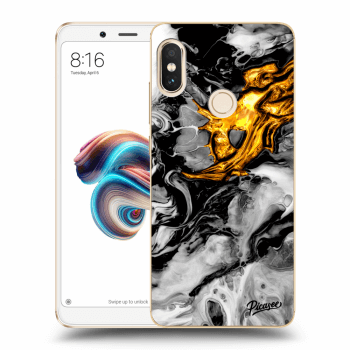 Maskica za Xiaomi Redmi Note 5 Global - Black Gold 2