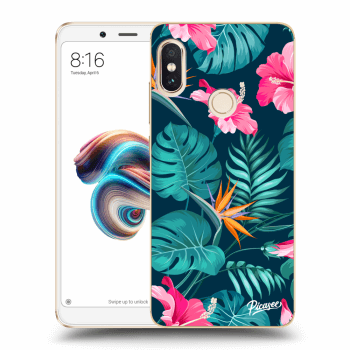 Maskica za Xiaomi Redmi Note 5 Global - Pink Monstera