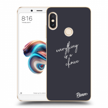 Picasee silikonska prozirna maskica za Xiaomi Redmi Note 5 Global - Everything is a choice