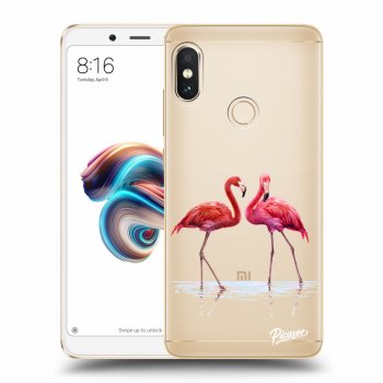 Maskica za Xiaomi Redmi Note 5 Global - Flamingos couple