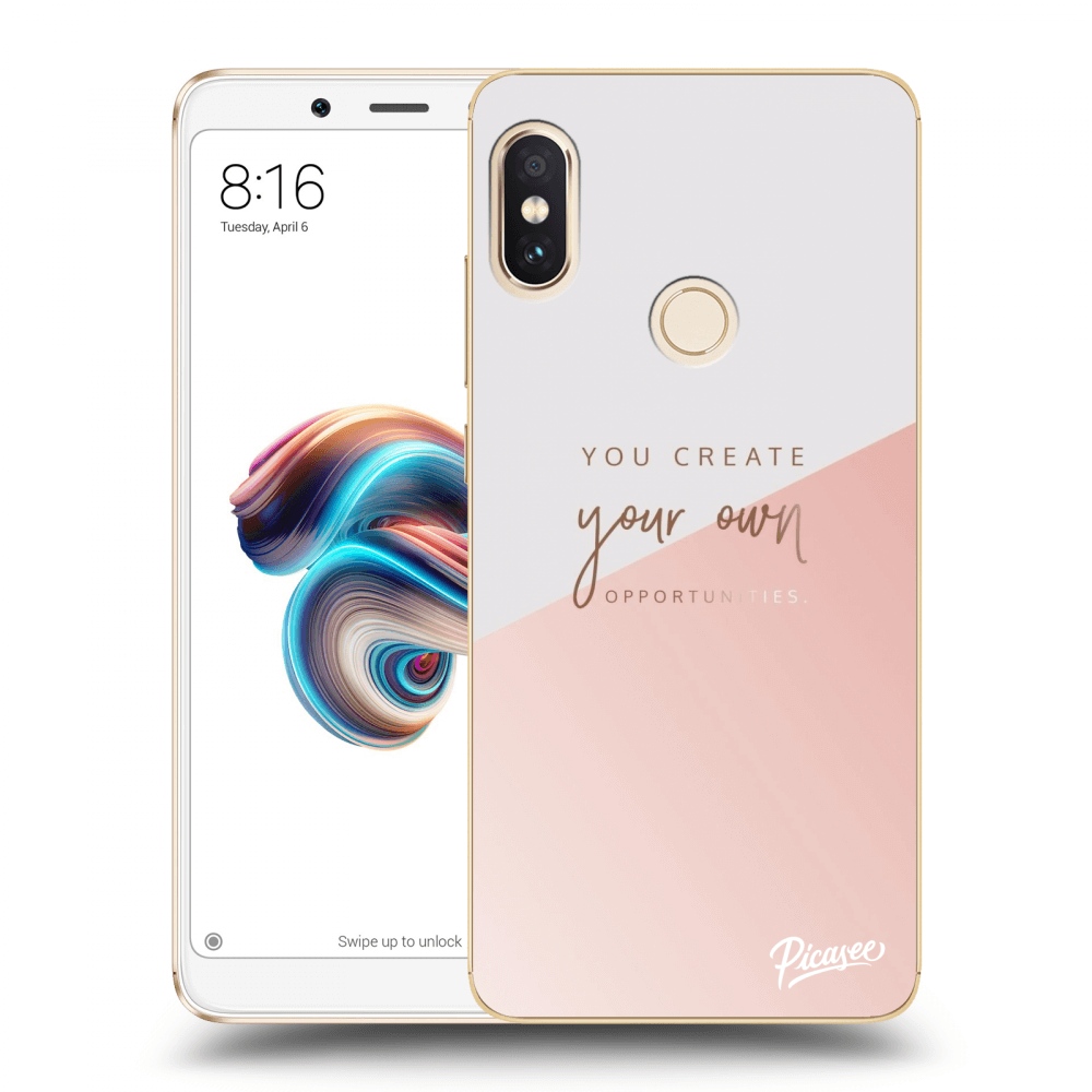 Picasee silikonska prozirna maskica za Xiaomi Redmi Note 5 Global - You create your own opportunities