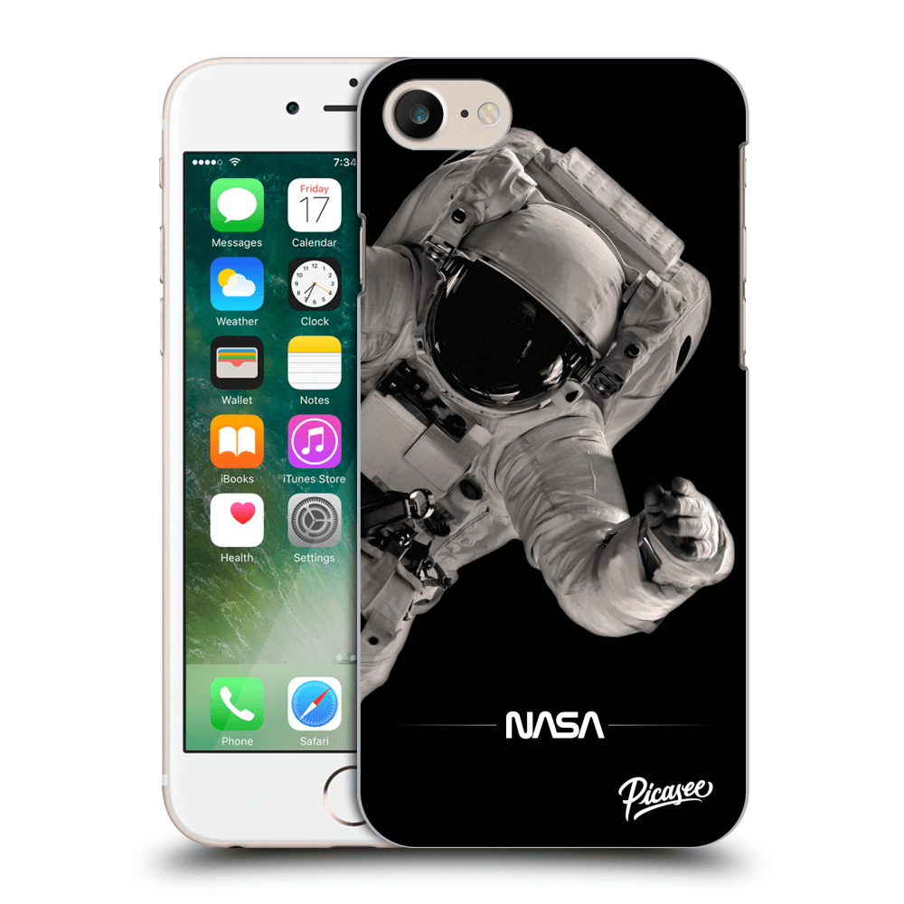 Picasee silikonska prozirna maskica za Apple iPhone 7 - Astronaut Big