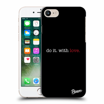 Picasee crna silikonska maskica za Apple iPhone 7 - Do it. With love.