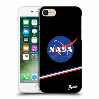 Picasee crna silikonska maskica za Apple iPhone 7 - NASA Original