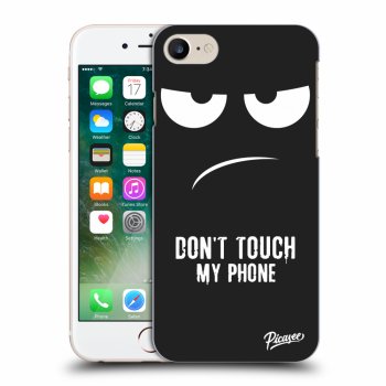 Picasee crna silikonska maskica za Apple iPhone 7 - Don't Touch My Phone