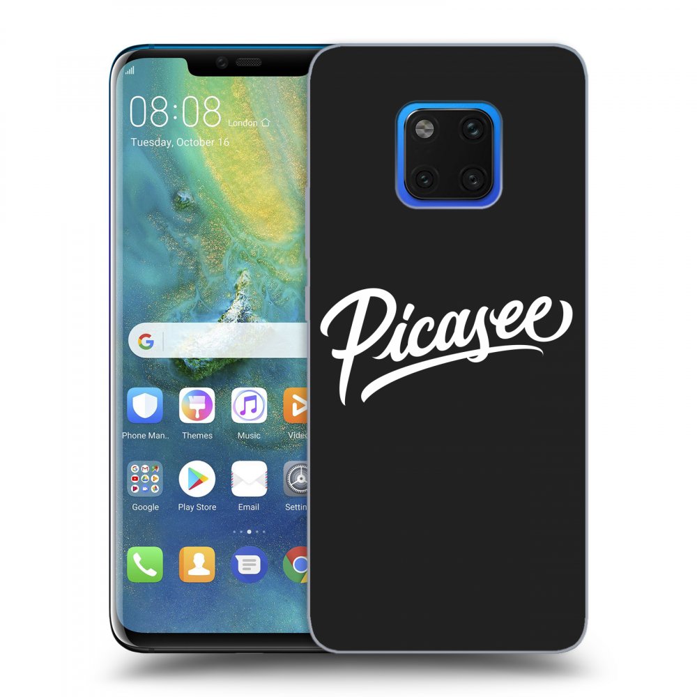 Picasee crna silikonska maskica za Huawei Mate 20 Pro - Picasee - White