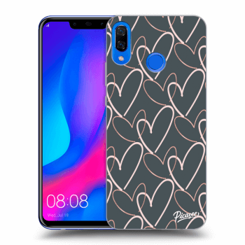 Picasee crna silikonska maskica za Huawei Nova 3 - Lots of love