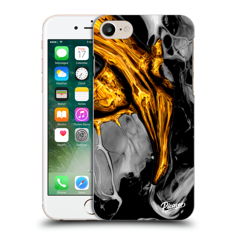 Picasee ULTIMATE CASE za Apple iPhone 8 - Black Gold