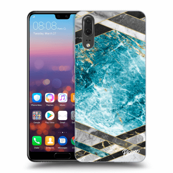 Maskica za Huawei P20 - Blue geometry