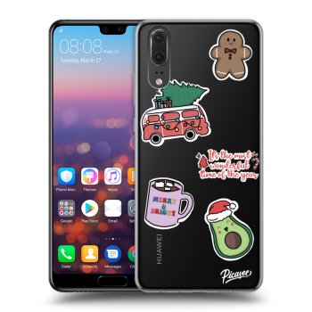 Maskica za Huawei P20 - Christmas Stickers