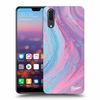 Maskica za Huawei P20 - Pink liquid