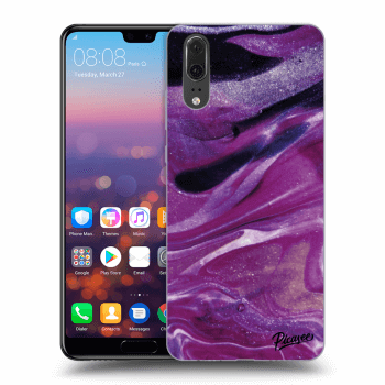 Maskica za Huawei P20 - Purple glitter