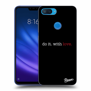 Picasee crna silikonska maskica za Xiaomi Mi 8 Lite - Do it. With love.