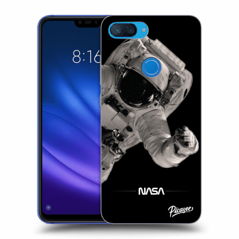 Picasee crna silikonska maskica za Xiaomi Mi 8 Lite - Astronaut Big