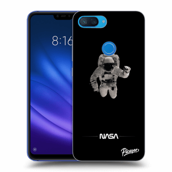 Picasee crna silikonska maskica za Xiaomi Mi 8 Lite - Astronaut Minimal