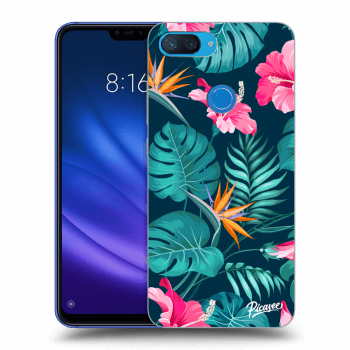 Maskica za Xiaomi Mi 8 Lite - Pink Monstera