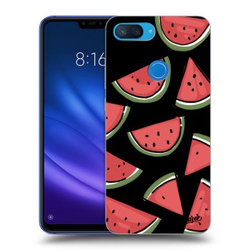 Picasee crna silikonska maskica za Xiaomi Mi 8 Lite - Melone