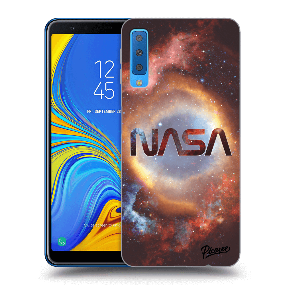 Picasee silikonska prozirna maskica za Samsung Galaxy A7 2018 A750F - Nebula