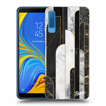 Maskica za Samsung Galaxy A7 2018 A750F - Black & White tile