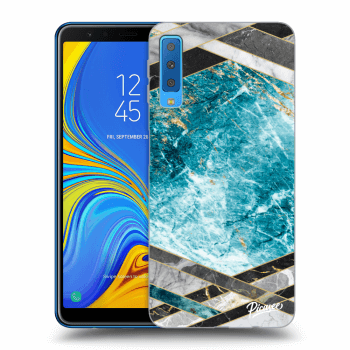 Maskica za Samsung Galaxy A7 2018 A750F - Blue geometry