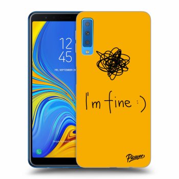 Picasee silikonska prozirna maskica za Samsung Galaxy A7 2018 A750F - I am fine