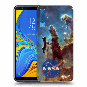 Picasee crna silikonska maskica za Samsung Galaxy A7 2018 A750F - Eagle Nebula