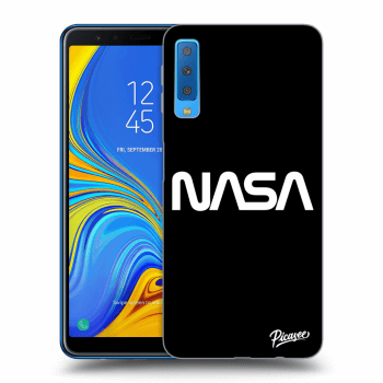 Picasee crna silikonska maskica za Samsung Galaxy A7 2018 A750F - NASA Basic