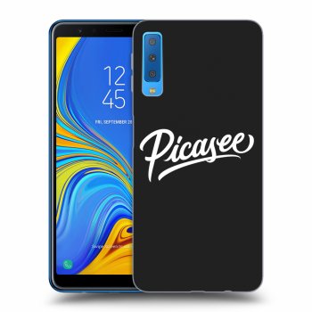 Picasee crna silikonska maskica za Samsung Galaxy A7 2018 A750F - Picasee - White