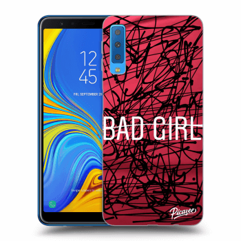 Picasee crna silikonska maskica za Samsung Galaxy A7 2018 A750F - Bad girl
