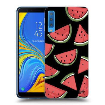 Picasee crna silikonska maskica za Samsung Galaxy A7 2018 A750F - Melone