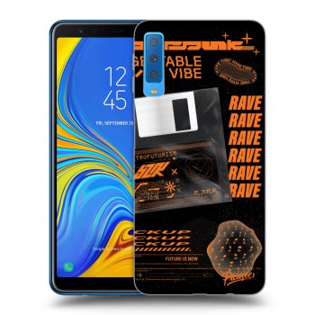 Picasee crna silikonska maskica za Samsung Galaxy A7 2018 A750F - RAVE