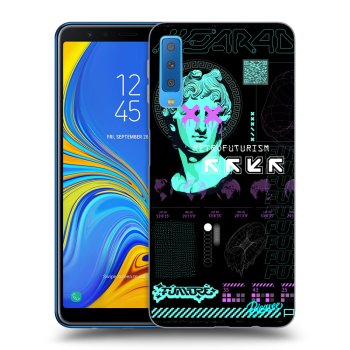 Picasee crna silikonska maskica za Samsung Galaxy A7 2018 A750F - RETRO
