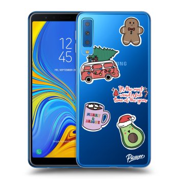 Maskica za Samsung Galaxy A7 2018 A750F - Christmas Stickers