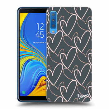Picasee silikonska prozirna maskica za Samsung Galaxy A7 2018 A750F - Lots of love