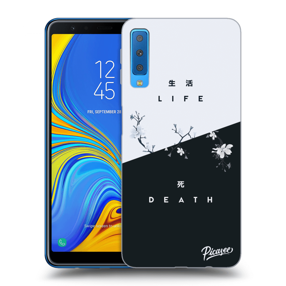 Picasee crna silikonska maskica za Samsung Galaxy A7 2018 A750F - Life - Death