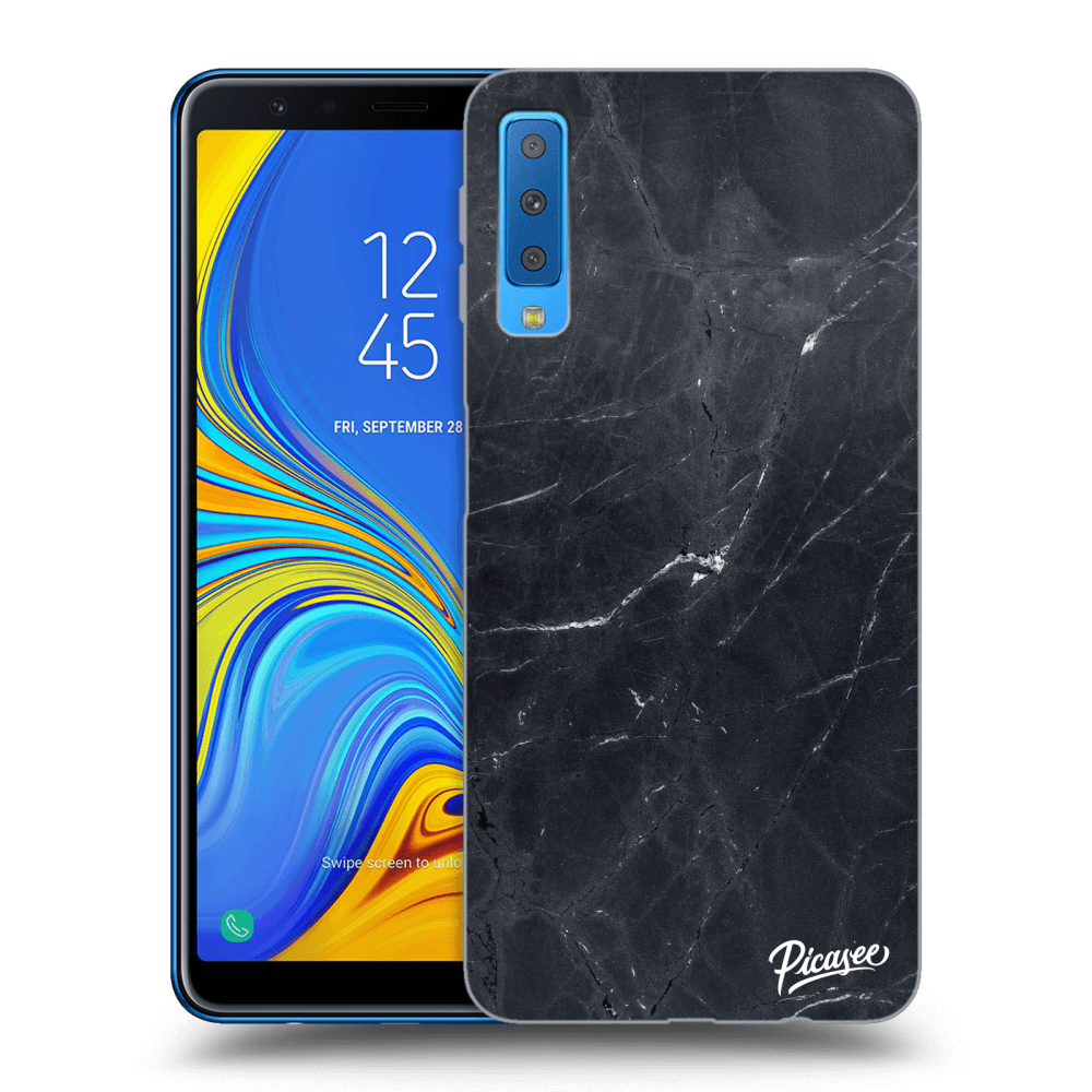 Picasee ULTIMATE CASE za Samsung Galaxy A7 2018 A750F - Black marble
