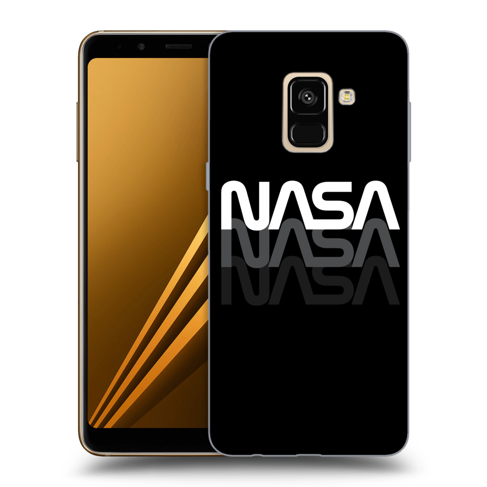 Picasee crna silikonska maskica za Samsung Galaxy A8 2018 A530F - NASA Triple