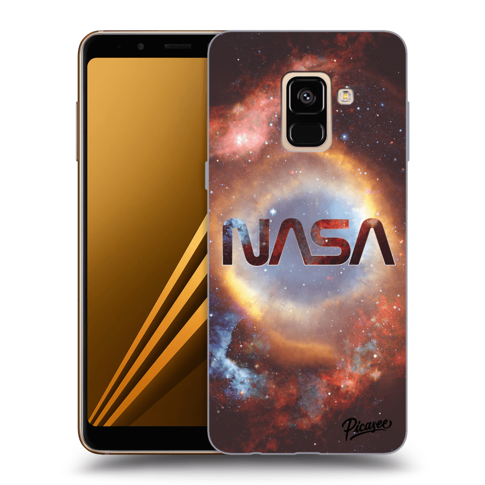Picasee crna silikonska maskica za Samsung Galaxy A8 2018 A530F - Nebula