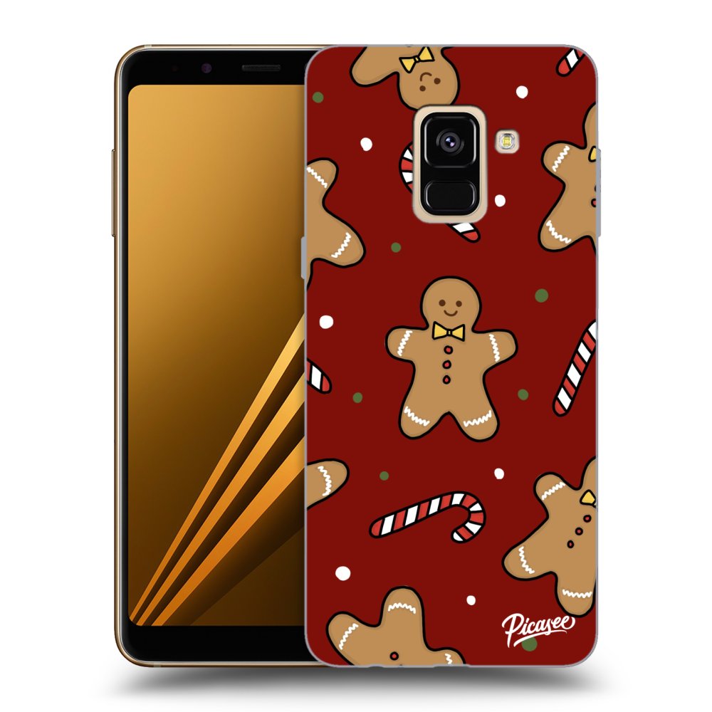 Picasee silikonska prozirna maskica za Samsung Galaxy A8 2018 A530F - Gingerbread 2