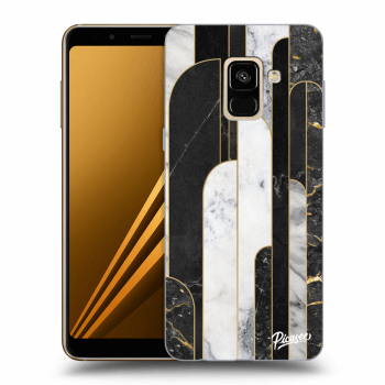 Maskica za Samsung Galaxy A8 2018 A530F - Black & White tile