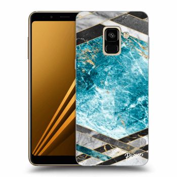 Maskica za Samsung Galaxy A8 2018 A530F - Blue geometry
