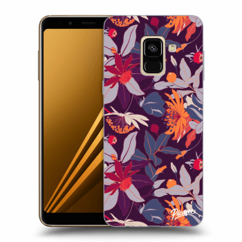 Maskica za Samsung Galaxy A8 2018 A530F - Purple Leaf