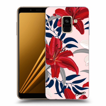 Maskica za Samsung Galaxy A8 2018 A530F - Red Lily