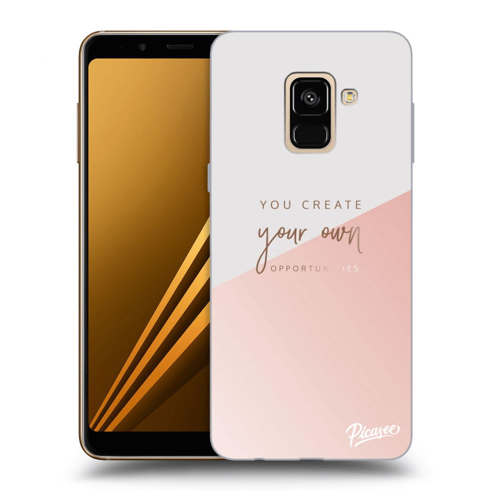 Picasee crna silikonska maskica za Samsung Galaxy A8 2018 A530F - You create your own opportunities