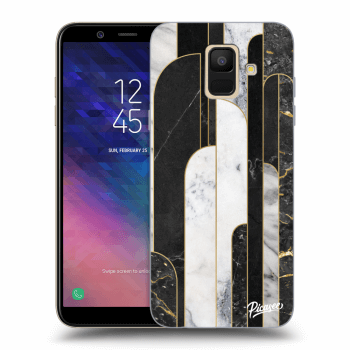 Maskica za Samsung Galaxy A6 A600F - Black & White tile